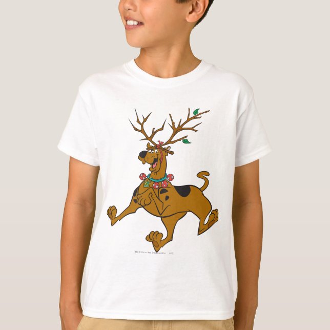 Camiseta Astas del día de fiesta del navidad de Scooby-Doo (Anverso)