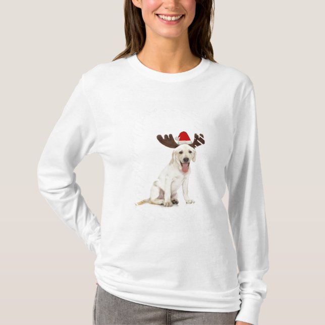 Camiseta Astas que llevan del perrito del laboratorio (Anverso)