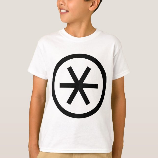 Camiseta Asterisk en círculo (Anverso)