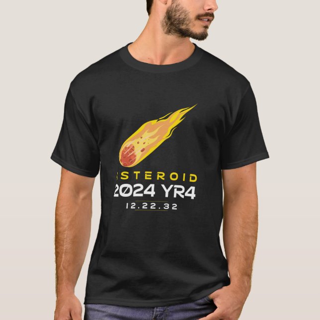 Camiseta Asteroide 2024 YR4 diciembre 2032 (Anverso)