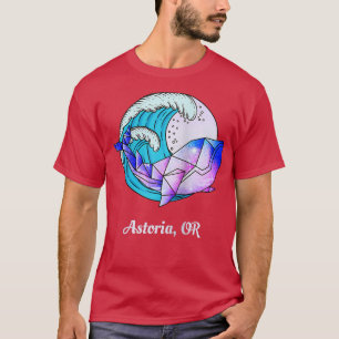 Camiseta Astoria O Asesino De Orca Geométrica Japonés Paint