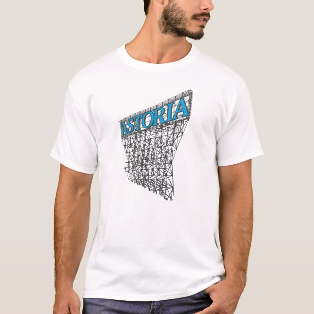 Camiseta Astoria Queens New York Scaffolding Design (Anverso)