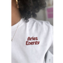 Camiseta Astro ARIES con letrero bordado regalo