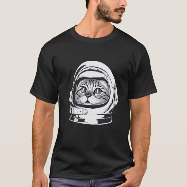 Camiseta Astro Cat Unisex | Espacio Age Cat Tee (Anverso)