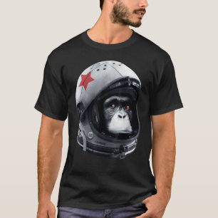 Camiseta Astro Chimp Astronaut Espacio Galaxia Casco Mono C