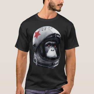 Camiseta Astro Chimp Astronaut Espacio Galaxia Casco Mono C