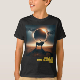 Camiseta Astro conmemorativo del eclipse solar total de Tex