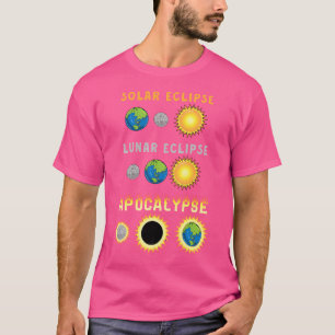 Camiseta Astro de ciencia divertida del eclipse solar lunar