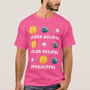Camiseta Astro de ciencia divertida del eclipse solar lunar