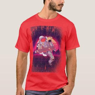 Camiseta Astro del Skateboarder de Vaporwave 80