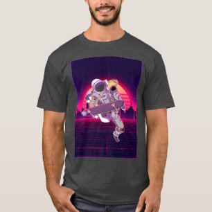 Camiseta Astro del Skateboarding Vaporwave Skateboarder de 