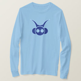 Camiseta Astro Head- Blue con impresión posterior