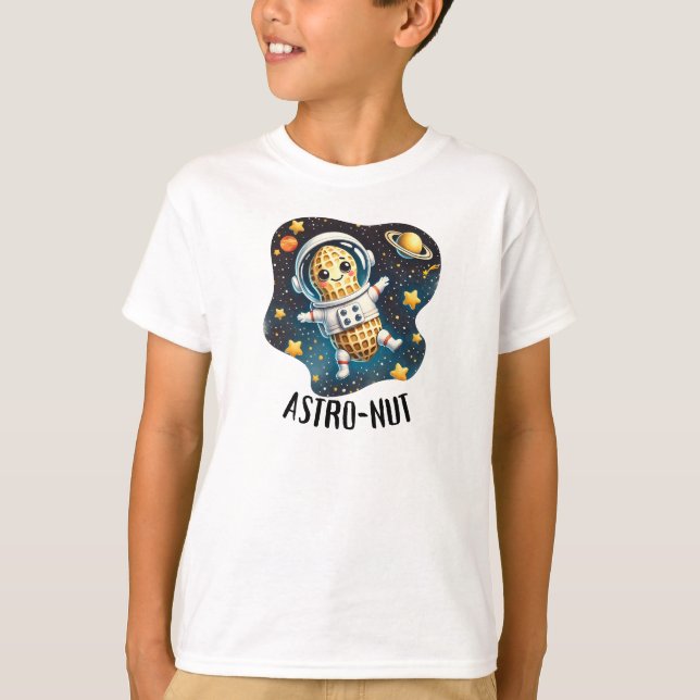 Camiseta Astro-Nut Peanut, Astronaut Pun |  (Anverso)