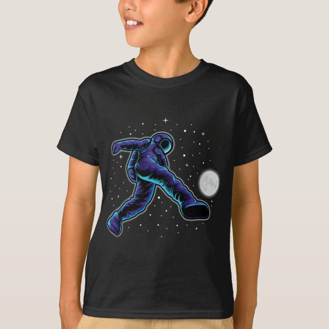 Camiseta Astro Soccer in Space Kids Tee | Espacio exterior  (Anverso)