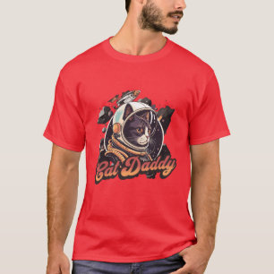 Camiseta Astrocat gráfico retro Cat Daddy Vintage Ochenta