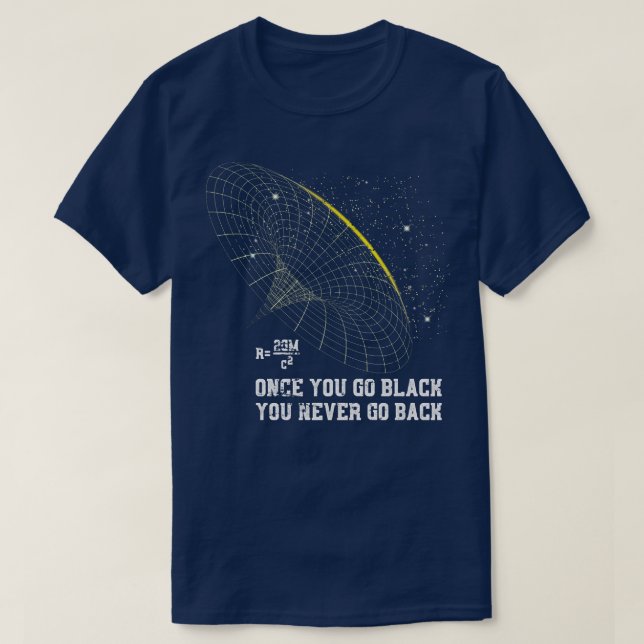 Camiseta Astrofísica Física de Pun de agujero negro (Diseño del anverso)