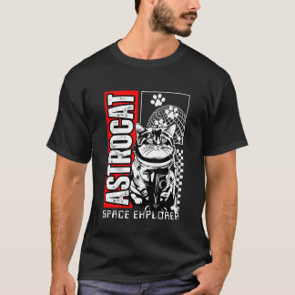 Camiseta Astrogato, Gato espacial, Gato astronauta, Gato hu