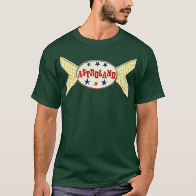 Camiseta Astroland T-Shirt - Coney Island, NY - Retro Amuse (Anverso)