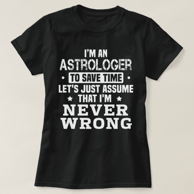 Camiseta Astrologer (Diseño del anverso)