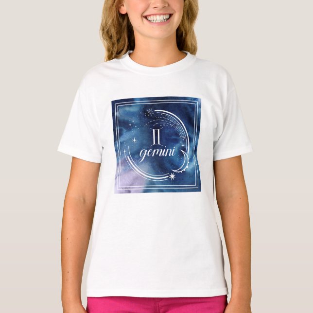 Camiseta Astrología acuarela - Gemini (Anverso)