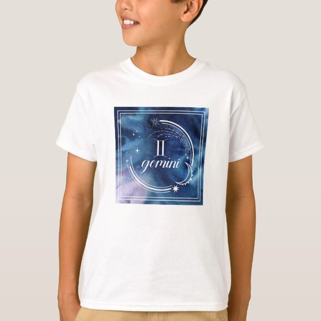 Camiseta Astrología acuarela - Gemini (Anverso)
