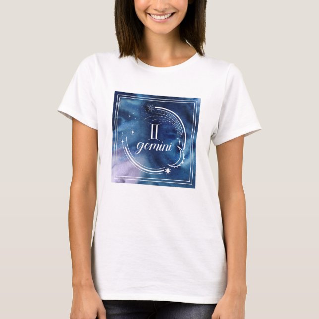 Camiseta Astrología acuarela - Gemini (Anverso)