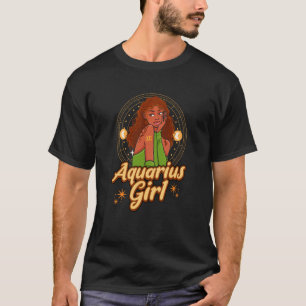 Camiseta Astrología Chica Aquarius Astrologer Rótulo Zodiac