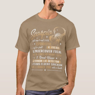 Camiseta Astrología de cumpleaños Rótulo Zodiaco Horoscopio