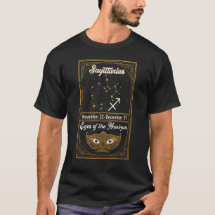 Camiseta Astrología De Cumpleaños Zodiaco Rótulo Sagittariu