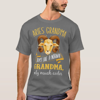 Camiseta Astrología de la abuela Aries Abuela Horóscopo Abu