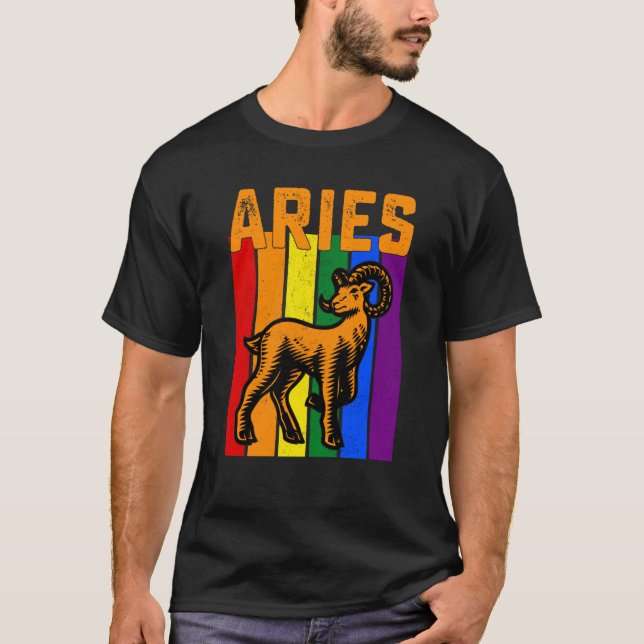 Camiseta Astrología de la cosecha del Rótulo zodiaco LGBTQ  (Anverso)