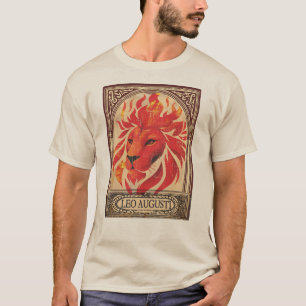Camiseta astrología de Leo cumpleaños de agosto zodiaco leó