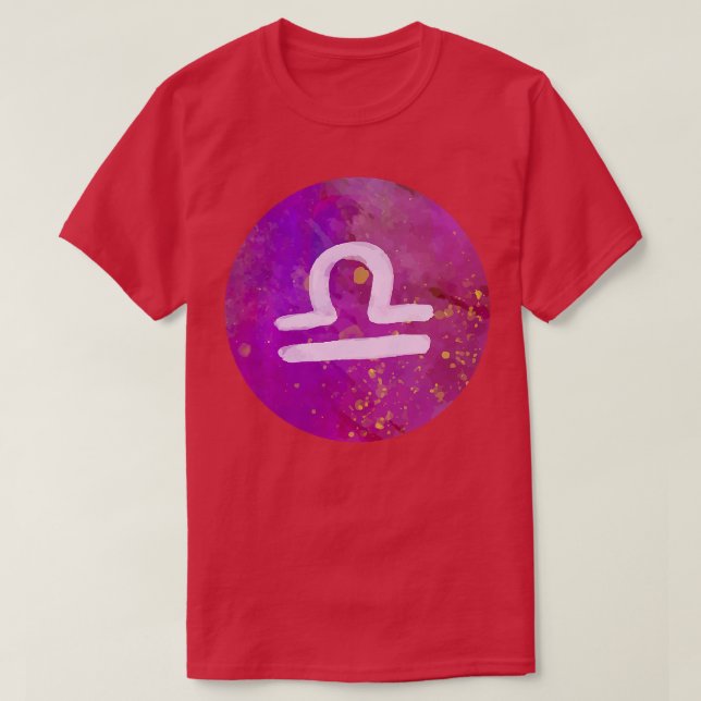 Camiseta Astrología De Libra Para Su Horoscopio Zodiac  (Diseño del anverso)