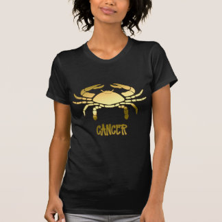 Camiseta Astrología del cangrejo de oro Horóscopo Rótulo zo
