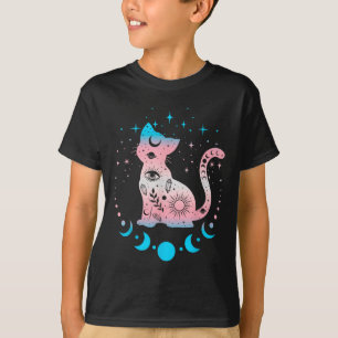 Camiseta Astrología Del Gato Transgénero Celestial Lgbt Org