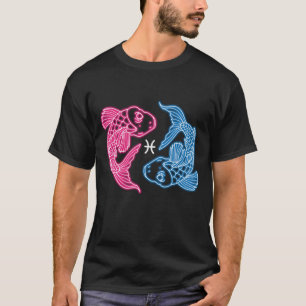 Camiseta Astrología del Rótulo Zodiaco Pisces