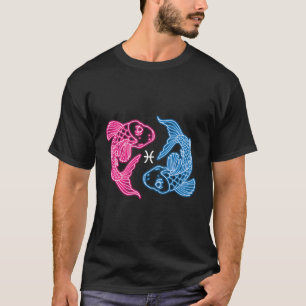 Camiseta Astrología del Rótulo Zodiaco Pisces