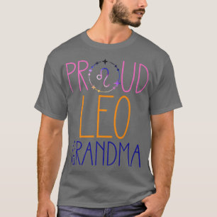 Camiseta Astrología del símbolo Zodiac de la abuela Leo Org