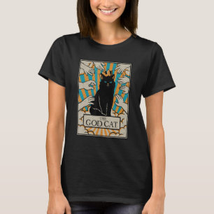 Camiseta Astrología El Gato Dios Lector de Cartas del Tarot