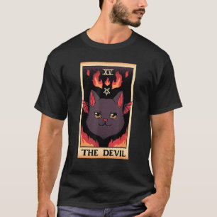 Camiseta Astrología El Lector De Tarjetas Tarot De Gato Dia