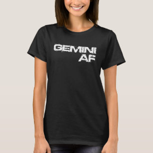 Camiseta Astrología Gemini Rótulo Zodiac Horoscopio Cumplea