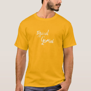 Camiseta Astrología Gemini Zodiac Típica