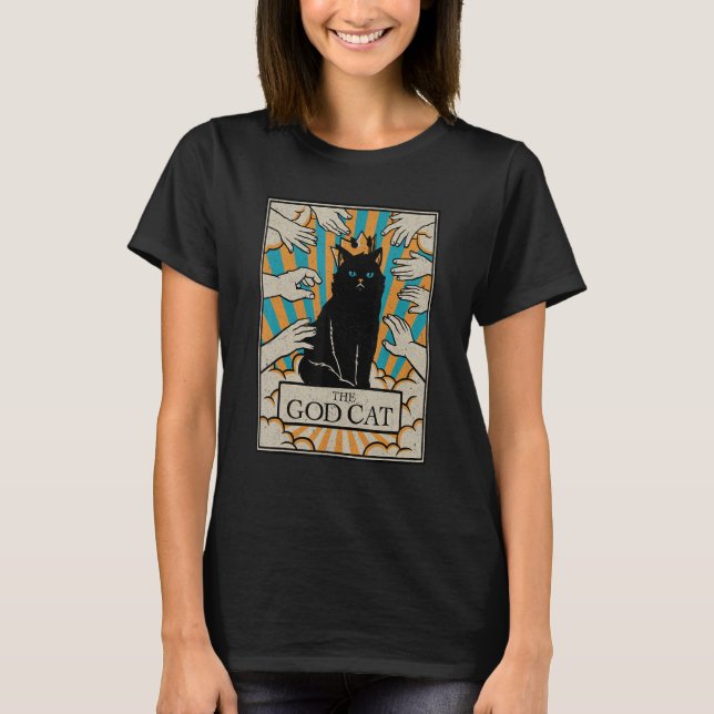 Camiseta Astrología La Bruja del lector de tarjetas Tarot,  (Anverso)