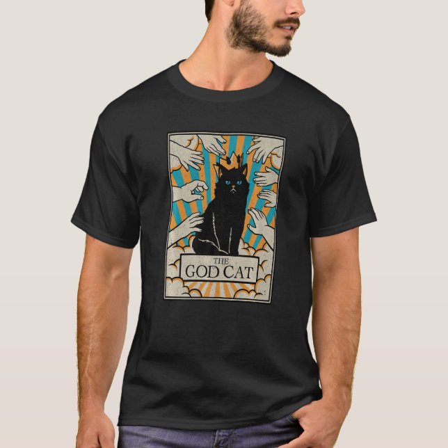 Camiseta Astrología La Bruja del lector de tarjetas Tarot,  (Anverso)