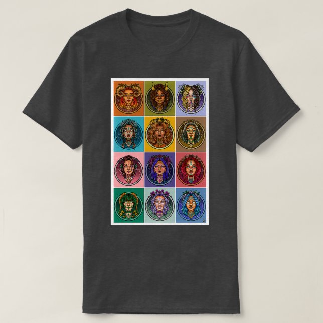 Camiseta Astrología Queens v (Diseño del anverso)