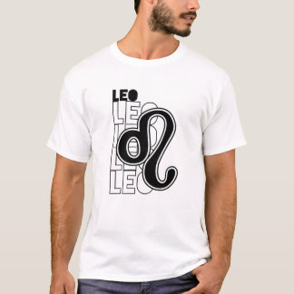 Camiseta Astrología retroviral de la tipografía de Zodiac L