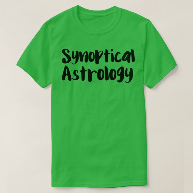 Camiseta Astrología sinóptica (Diseño del anverso)
