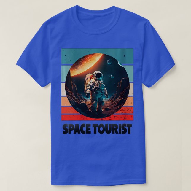 Camiseta Astrón del espacio ultraterrestre con nutrientes e (Diseño del anverso)