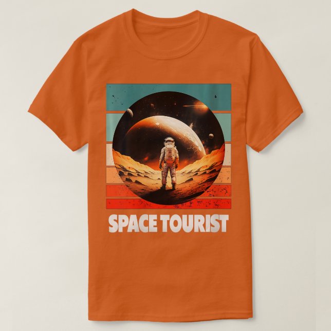 Camiseta Astrón del espacio ultraterrestre con nutrientes e (Diseño del anverso)