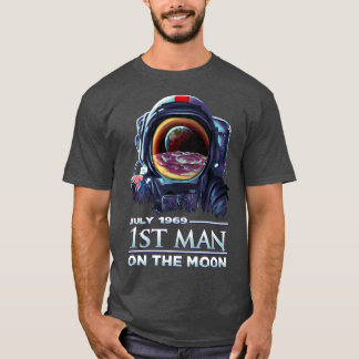 Camiseta Astronaut 1969 First Man on the Moon DK Studio